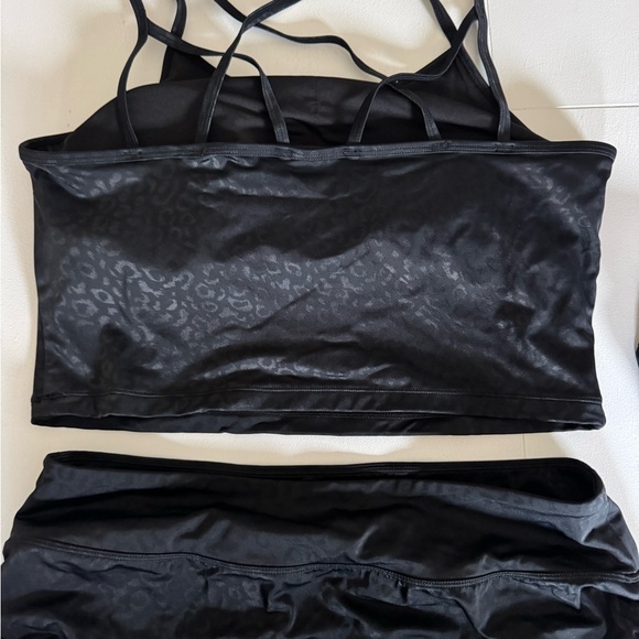 Black Two-Piece Athletic Swim set - Picture 2 of 2